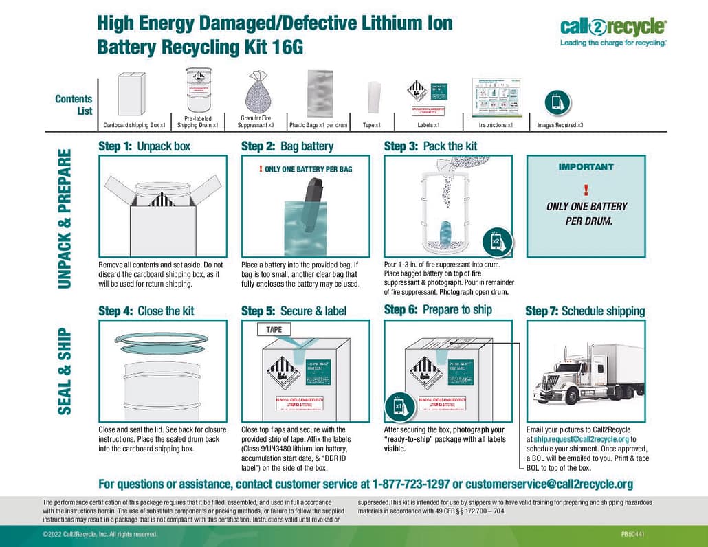 Call2Recycle, High Energy Battery Recycling Program