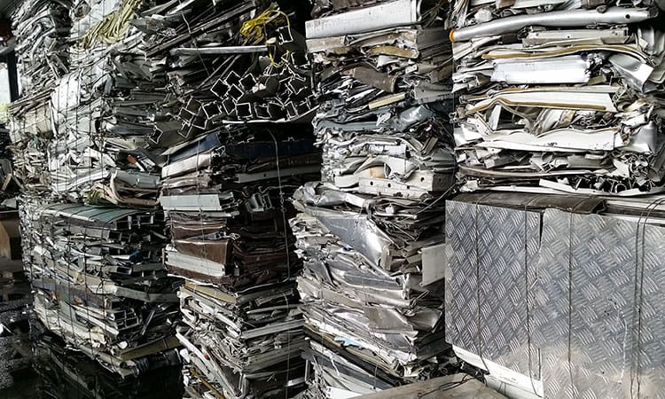 recycled ferrous and aluminum scrap