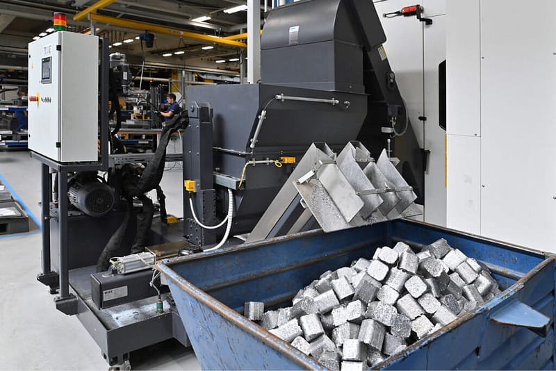 Briquetting Simplifies Chip Handling Logistics at MULTIVAC for Increased Efficiency